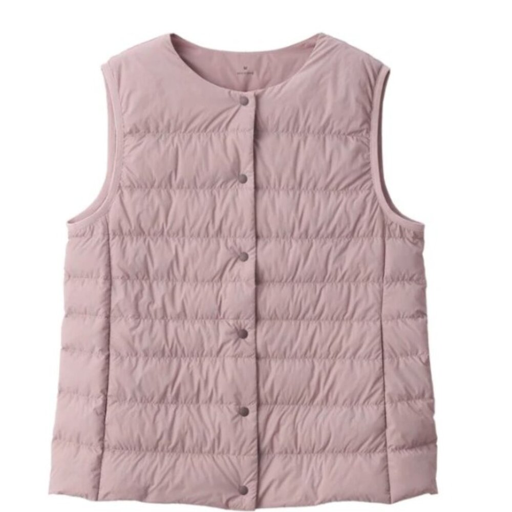 MUJI | Women's Lightweight Down Collarless Vest | Size XL